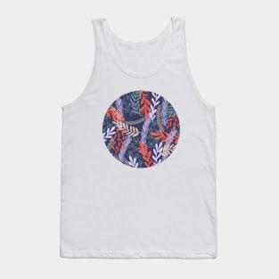 Summer leaves pattern Tank Top